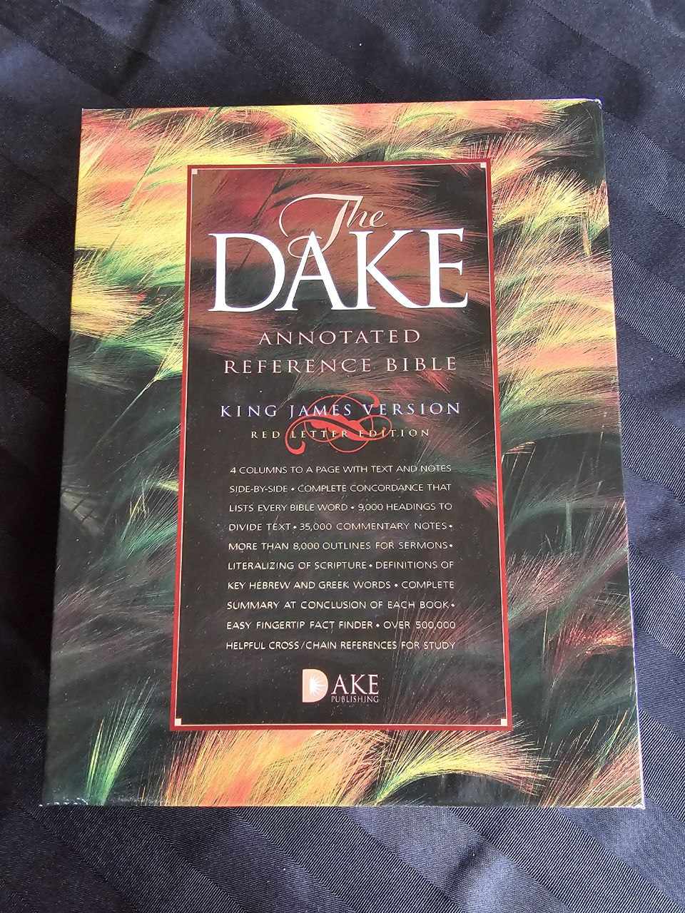 Black - Dake Annotated Reference Bible KJV - Red Letter Edition